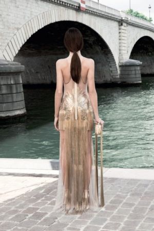 Photos of gold - Givenchy gold frock by river.jpg